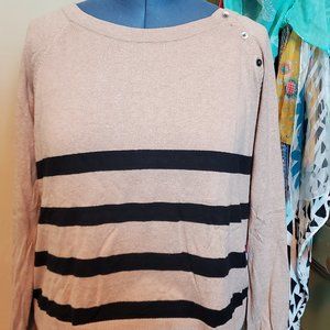 Classic Tan and Black Sweater